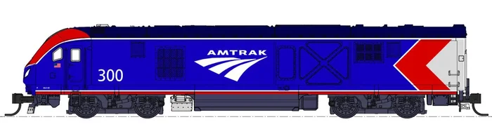 Kato 176-6052S N Scale Siemens ALC-42 Charger Locomotive Amtrak Phase VI 303 DCC and Sound
