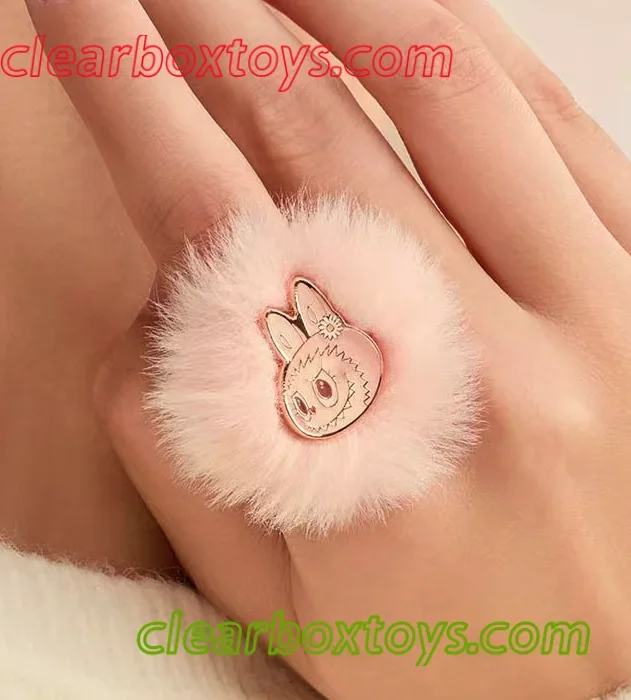 labubu mokoko pompom ring popland limited