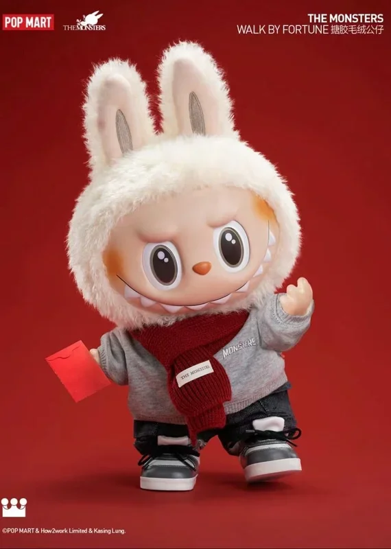 ?POPMART LABUBU 新春ウォークバイフォーチュンラバーぬいぐるみ