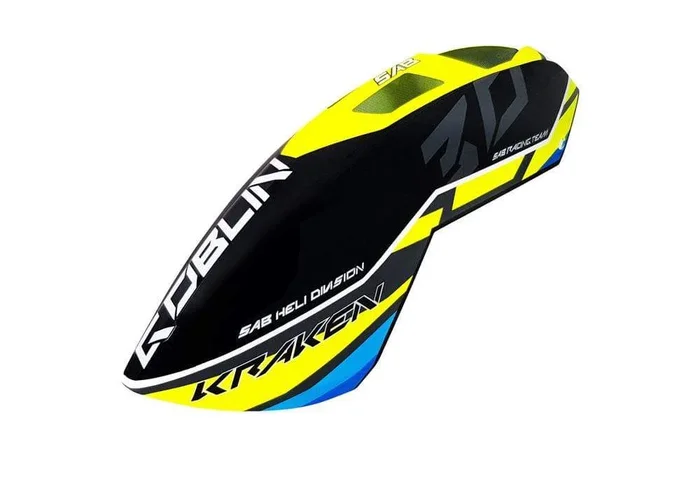 SAB Carbon Fiber Canopy Yellow/Blue for Goblin Kraken