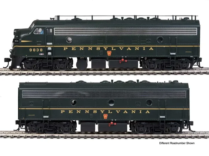 Walthers Proto 920-49538 HO Scale EMD FP7 & F7B Diesel Pennsylvania “Brunswick” PRR 9858A/9858B