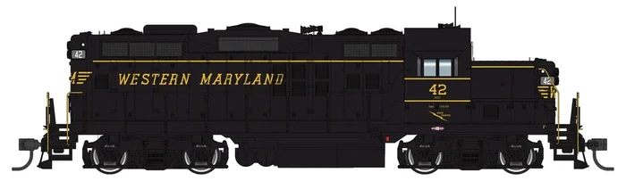 Walthers Proto 920-49735 HO Scale EMD Chop Nose GP9 Western Maryland WM 42 – DC