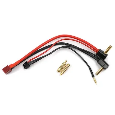 Yeah Racing WPT-0130 Right Angle Type Balance Charge Cable w/ T Plug